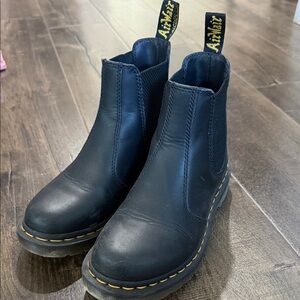 Dr. Martens Black Leather Chelsea Ankle Boots/
Booties